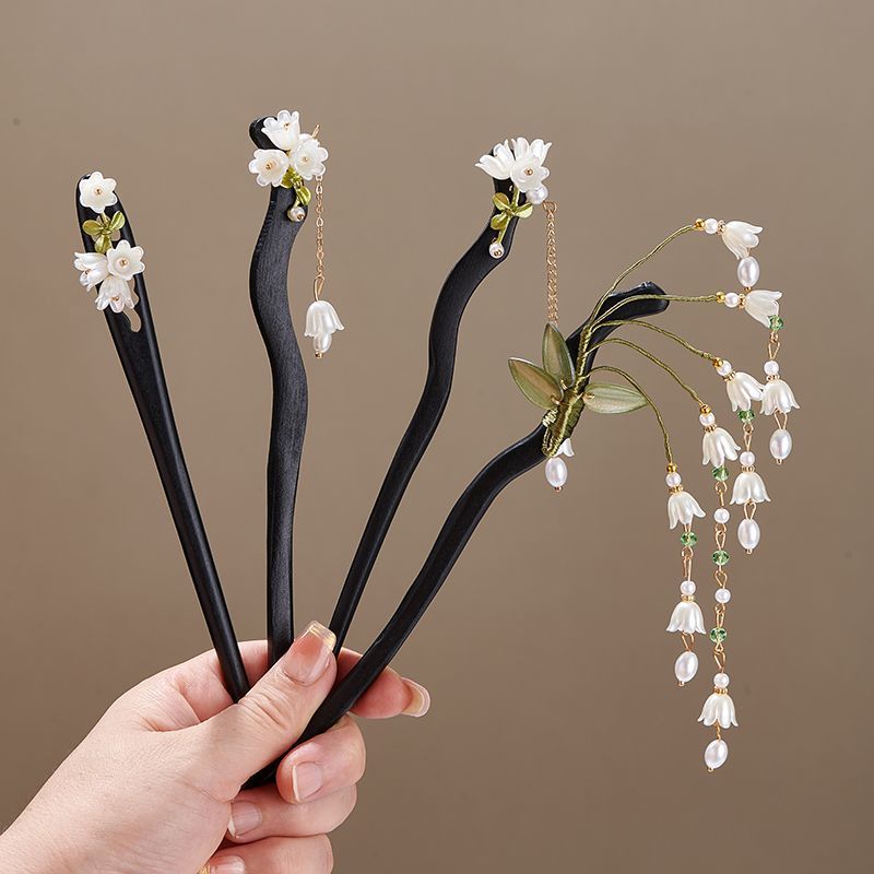 Wooden Flower Hairpin Vintage  - Vintage Jewelry Collection 评论和价格