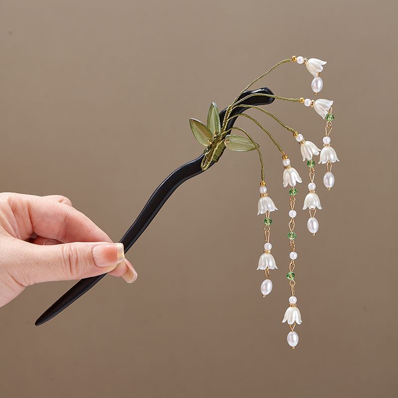 Wooden Flower Hairpin Vintage  - Vintage Jewelry Collection 评论和价格