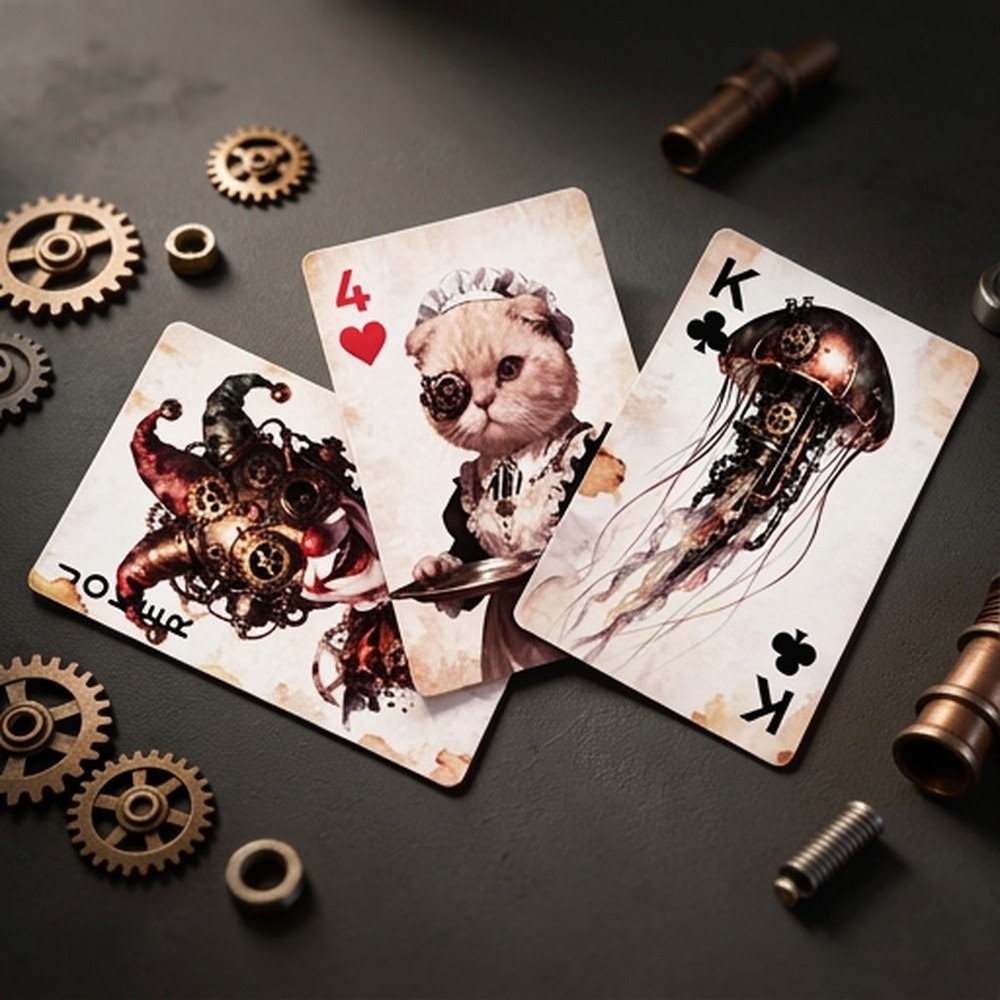 Steampunk Vintage 55-Card Poke - Vintage Collectible Show 评论和价格