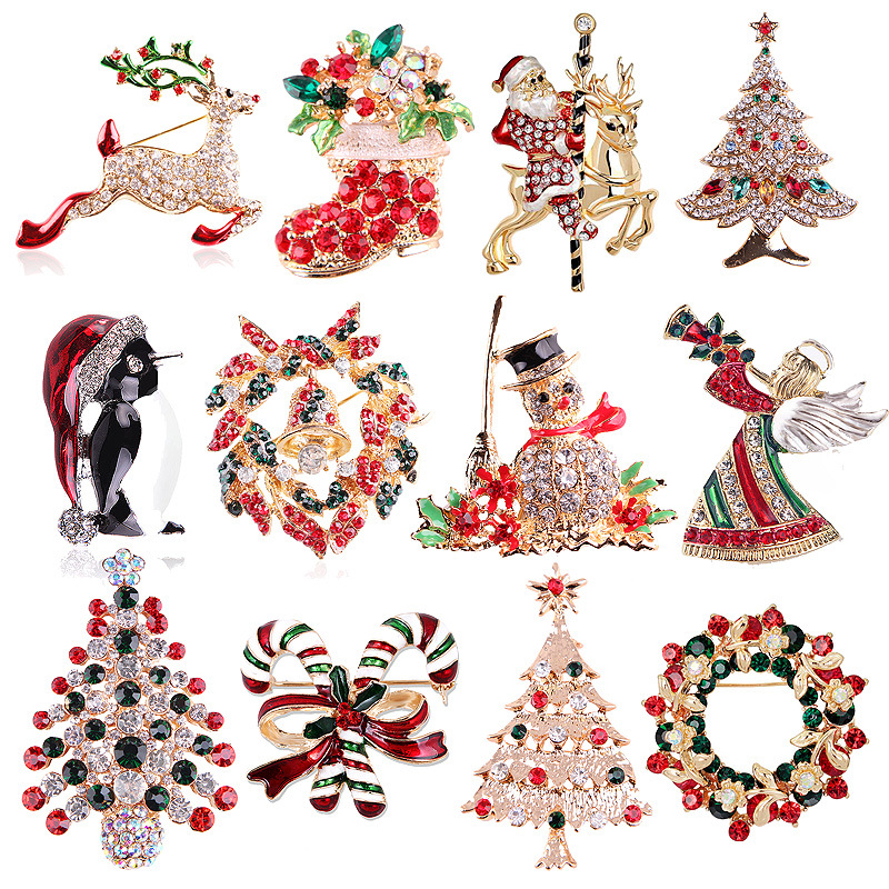 Vintage Rhinestone Christmas B - Vintage Collectible Clothing 评论和价格