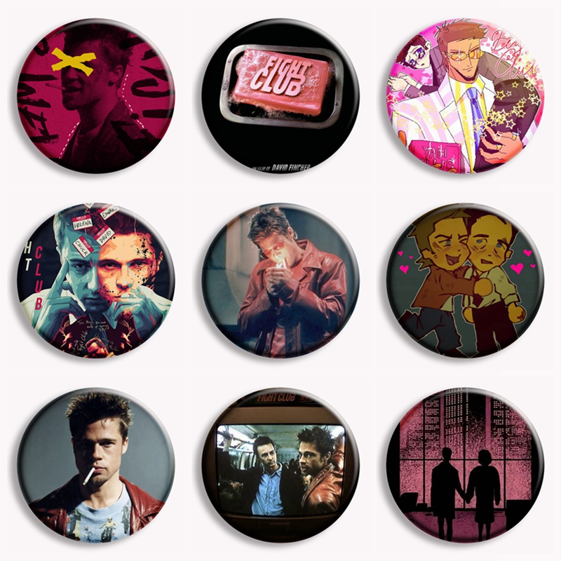 Retro Classic Movie Fight Club - Vintage Collectible Buttons 评论和价格